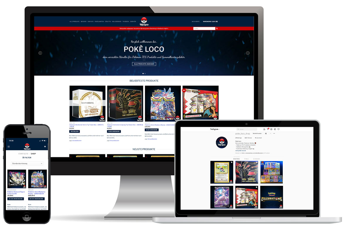 Online Shop Design Poke Loco